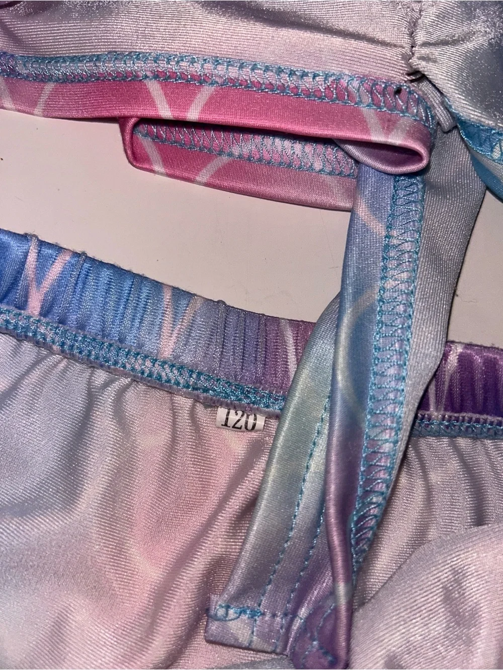 Cat & Jack Girls Mermaid Swim Set with Rainbow and Purple Accents